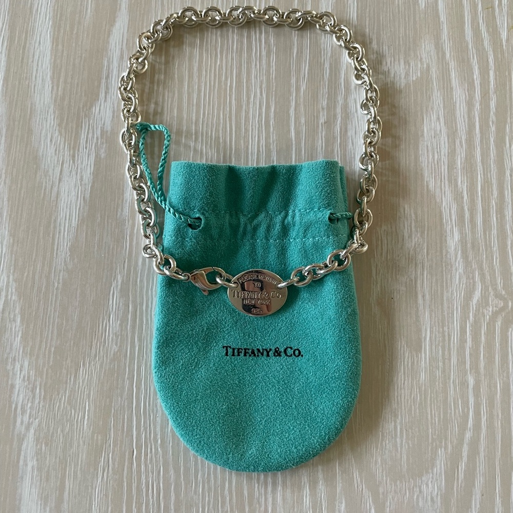 Tiffany & Co. Return to Tiffany Oval Tag Necklace